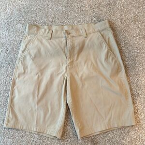 Eddie Bauer Men's Khaki Flat Front Shorts